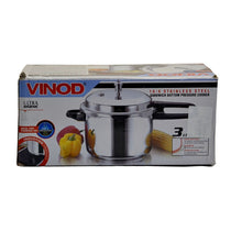 Load image into Gallery viewer, Vinod V-3L Stainless Steel Sandwich Bottom Pressure Cooker

