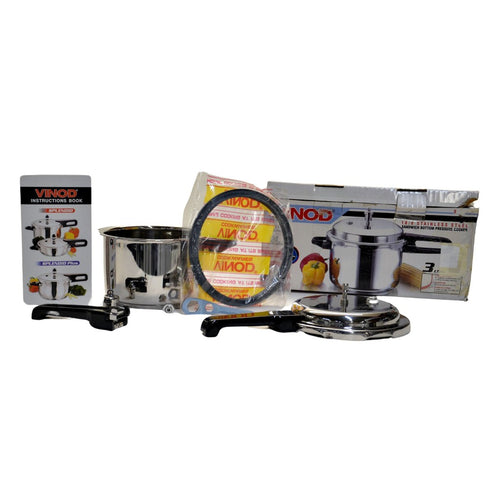Vinod V-3L Stainless Steel Sandwich Bottom Pressure Cooker