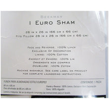 Load image into Gallery viewer, Wamsutta 400 Thread Count Euro Sham White
