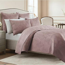 Load image into Gallery viewer, Wamsutta Bliss Twin Coverlet Mauve
