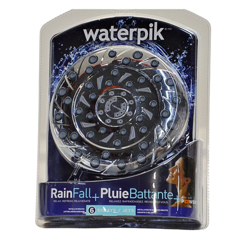 Waterpik RainFall Shower Head with PowerPulse Massage