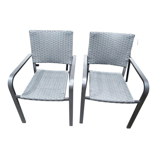 Wicker Stack Chairs 2 Pack