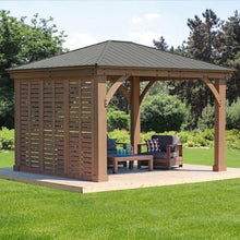 Load image into Gallery viewer, Yardistry 3.7 m (12 ft.) Cedar Privacy Wall for Gazebo
