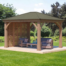 Load image into Gallery viewer, Yardistry 3.7 m (12 ft.) Cedar Privacy Wall for Gazebo
