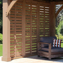 Load image into Gallery viewer, Yardistry 3.7 m (12 ft.) Cedar Privacy Wall for Gazebo
