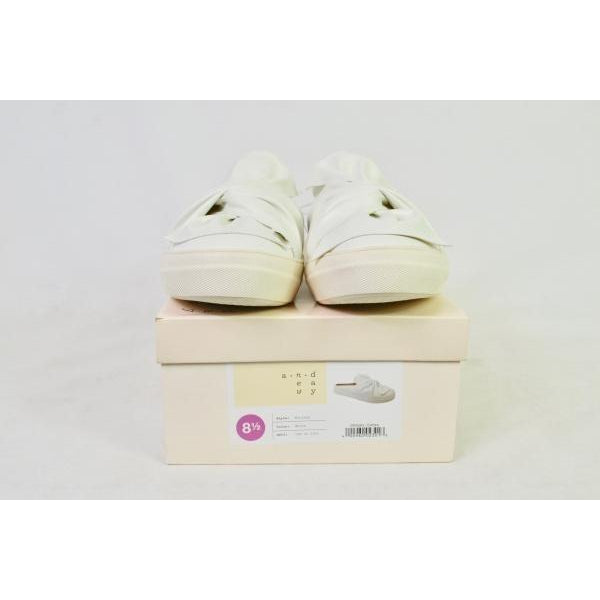 A New Day Women s Monisha Sneakers Knot Slip On Mule Backless White 8. Liquidation Nation