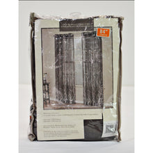 Load image into Gallery viewer, Alton Print Grommet Top Curtain Panel 84&quot; Chocolate Brown-Home-Sale-Liquidation Nation
