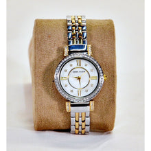 Load image into Gallery viewer, Anne Klein Women&#39;s Swarovski Crystal Accented Bracelet Watch - Two tone silver/gold with Mother of Pearl-Watches-Sale-Liquidation Nation
