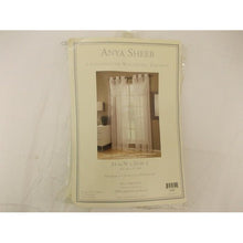 Load image into Gallery viewer, Anya Sheer Grommeted Waterfall Valance 24&quot; Ivory
