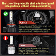 Load image into Gallery viewer, Auhder H11/H8/H9 LED Headlight Bulbs All-In-One Conversion Kit
