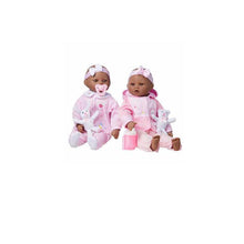 Load image into Gallery viewer, Baby Emma &amp; Allie Twin Baby Doll Set African America
