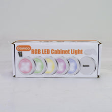 Load image into Gallery viewer, Bawoo 6 Pack RGB LED Cabinet Light
