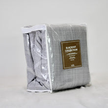 Load image into Gallery viewer, BHF Blackout Collection 2 Curtain Panel Set 84&quot; Grommet Top - Light Gray
