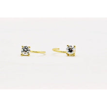 Load image into Gallery viewer, Bling Jewelry Tiny Minimalist Mini Cubic Zirconia Round CZ Solitaire Threader Cartilage Stud Earrings-Jewelry-Sale-Liquidation Nation
