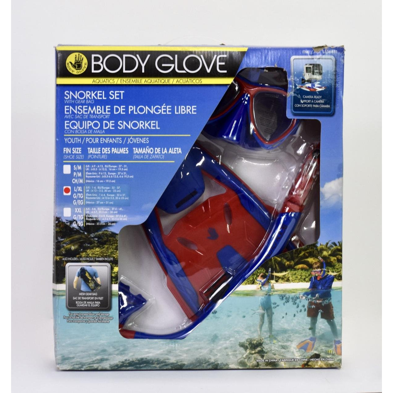Body Glove Aquatics Youth Snorkel Set with Gear Bag L/XL