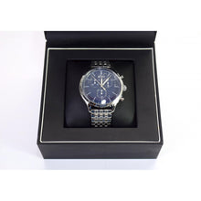 Load image into Gallery viewer, BOSS Men&#39;s Silver with Navy Face Watch

