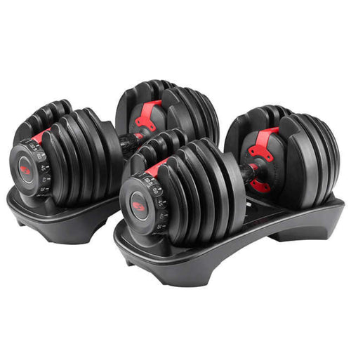 Bowflex SelectTech 552 Dumbbells and Stand with Media Rack
