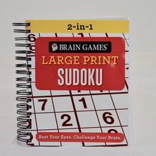 Load image into Gallery viewer, Brain Games 2 in 1 Large Print Sudoku
