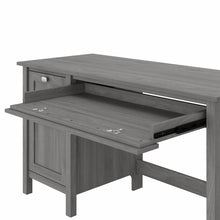 Load image into Gallery viewer, Bush Furniture Single Pedestal Desk With Drawers -Modern Grey
