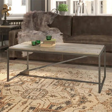 Load image into Gallery viewer, Bush Refinery Coffee Table in Rustic Gray- Engineered Wood and Metal
