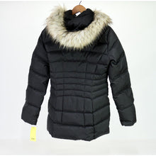 Load image into Gallery viewer, Calvin Klein Faux Fur Trimmed Hooded Parka Small Black
