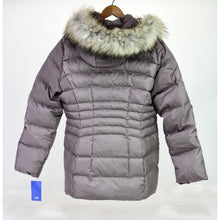 Load image into Gallery viewer, Calvin Klein Women&#39;s Faux Fur Trimmed Hooded Parka Fig Large
