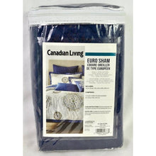 Load image into Gallery viewer, Canadian Living Bon Accord European Pillow Sham in Blue
