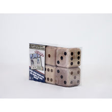 Load image into Gallery viewer, Cardinal Games: 5 Giant Solid Wood Dice with Burlap Bag
