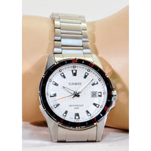 Load image into Gallery viewer, Casio Mens Watch w/ Luminous Hands, Day Window - Stainless Steel/Japanese Quartz
