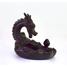 Load image into Gallery viewer, Ceramic Dragon Incense Burner Gray

