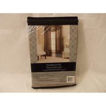 Load image into Gallery viewer, Charlotte Rod Pocket Window Curtain Panel 63&quot; Mocha
