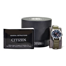Load image into Gallery viewer, Citizen Men&#39;s Eco-Drive Watch with Date &amp; Time/ Green Band &amp; Stainless Steel Case-Watches-Sale-Liquidation Nation
