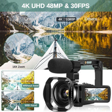 Load image into Gallery viewer, Digital Life/Better Life 4K Ultra HD Camcorder
