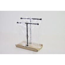 Load image into Gallery viewer, Double-T Hand Towel Holder and Accessories Stand in Black
