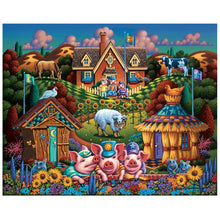 Load image into Gallery viewer, Dowdle Puzzle 2-PK Animals of Canada &amp; Three Little Pigs
