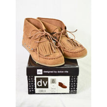 Load image into Gallery viewer, DV by Dolce Vita Women&#39;s Brown Studded Dani Moccasin Booties
