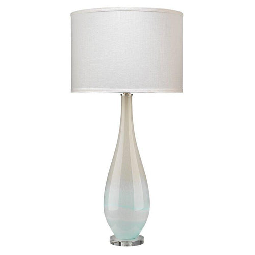 Everly Quinn Dewdrop Table Lamp Sky Blue Glass