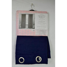 Load image into Gallery viewer, Exclusive Home Kids Sateen Blackout 2 Curtain Panels Navy 84&quot; Navy
