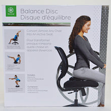 Load image into Gallery viewer, Gaiam Balance Disc Wobble Cushion With Hand Pump - Black

