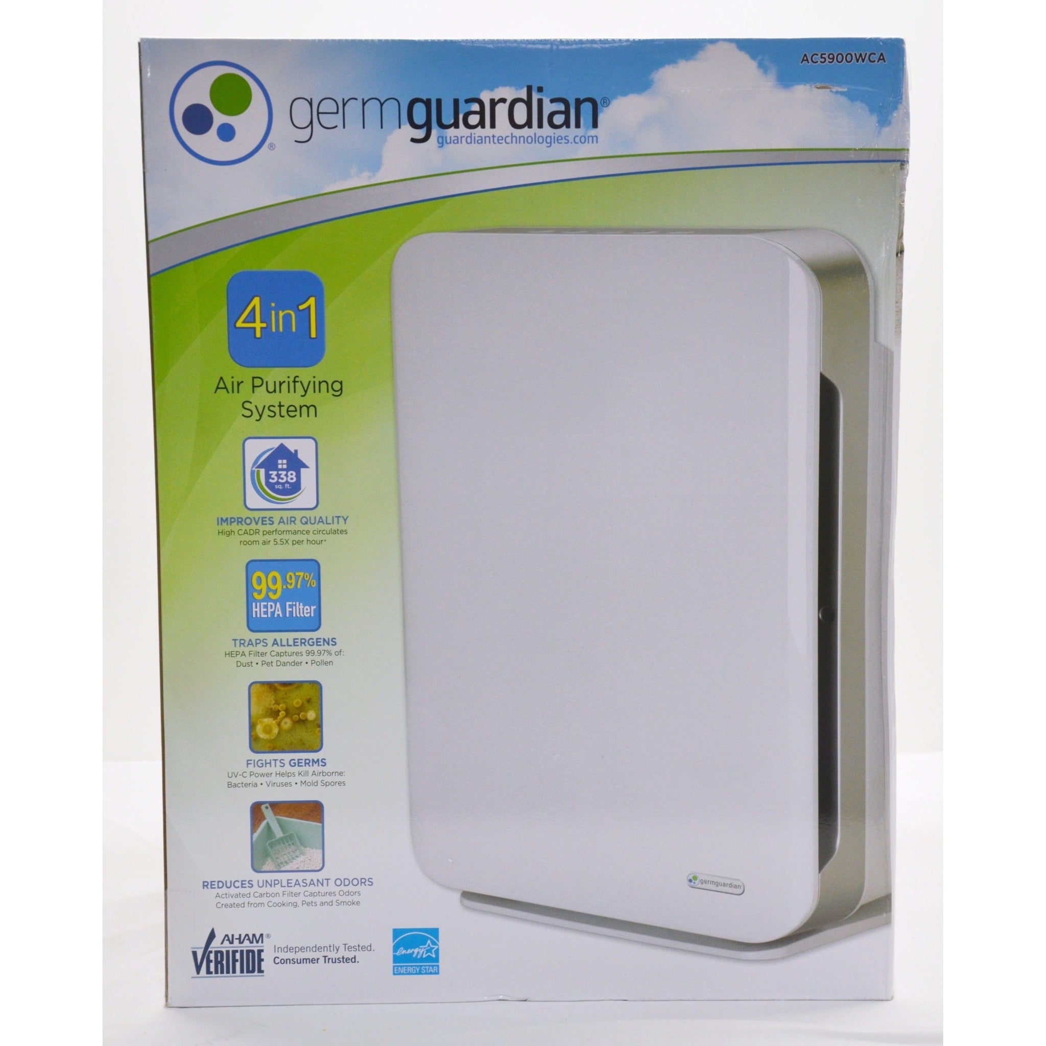 Germguardian 4 in 1 air purifying system discount