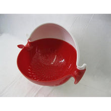 Load image into Gallery viewer, Guzzini Spin &amp; Drain Colander and Bowl Set Red &amp; White
