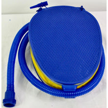 Load image into Gallery viewer, H2O! Recreation Inc. Bellows Foot Pump (Blue/Yellow)
