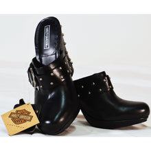 Load image into Gallery viewer, Harley-Davidson Woman&#39;s Lenni Clog Black 7.5

