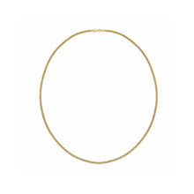 Load image into Gallery viewer, High Polish and Diamond Cut Round Box Chain in Yellow 14K Gold
