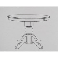 Load image into Gallery viewer, Homestyles Round Pedestal DIning Table in Cottage Oak
