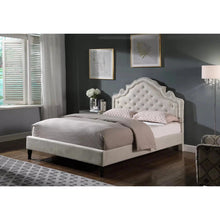 Load image into Gallery viewer, House of Hampton - Queen Upholstered Headboard - Beige with Silver Studs-Home-Sale-Liquidation Nation
