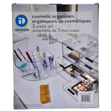 Load image into Gallery viewer, iDESIGN Cosmetic Organizers 3-Piece Set
