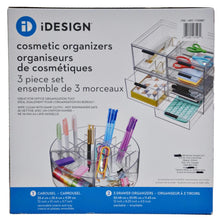Load image into Gallery viewer, iDESIGN Cosmetic Organizers 3-Piece Set
