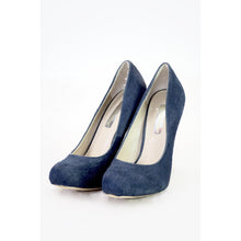 Load image into Gallery viewer, INC International Concept Size 5 1/2 Real Fur Calf Heels - Blue
