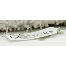 Load image into Gallery viewer, Inspirational Pendant Two Charm Graffiti Necklace Silver, Rose Gold
